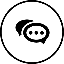 Live chat icon for customer support